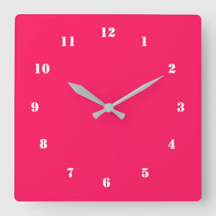 Concevez votre propre horloge murale rouge avec de