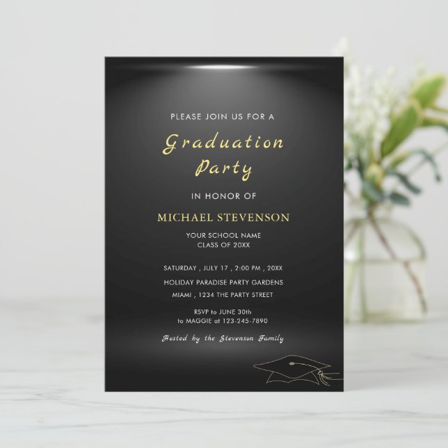 Concevez votre propre invitation de graduation mod (Debout devant)