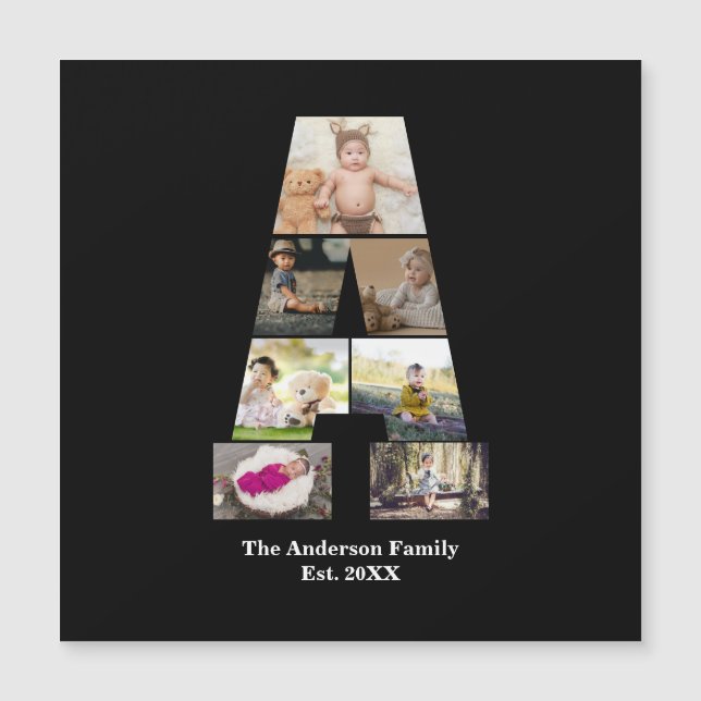 Concevez Votre Propre Lettre A Photo Collage (Devant)