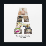 Concevez Votre Propre Lettre A Photo Collage<br><div class="desc">Ce collage photo monogrammé est un design personnalisé qui combine un monogramme gras (initiales ou lettre) avec une collection de photos disposées artistiquement à l'intérieur ou autour de lui. C'est une façon élégante de mettre en valeur des souvenirs tout en ajoutant une touche unique et élégante à la décoration ou...</div>