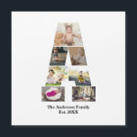 Concevez Votre Propre Lettre A Photo Collage<br><div class="desc">Ce collage photo de monogramme est un design personnalisé qui combine un monogramme gras (initiales ou une lettre) avec une collection de photos disposées artistiquement à l'intérieur ou autour de lui. C'est une façon élégante de mettre en valeur des souvenirs tout en ajoutant une touche unique et élégante à la...</div>