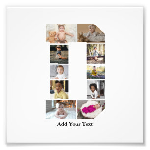 Concevez votre propre lettre D photo Collage