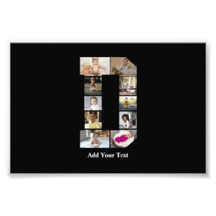 Concevez votre propre lettre D photo Collage