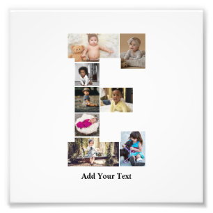 Concevez votre propre lettre E photo Collage