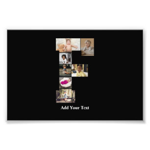 Concevez votre propre lettre F photo Collage