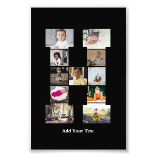 Concevez votre propre lettre H photo Collage