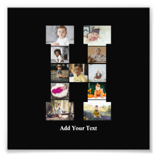 Concevez votre propre lettre H photo Collage
