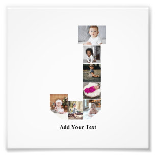 Concevez votre propre lettre J Photo Collage