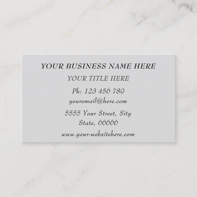 Concevez Votre Propre Modèle de Carte de Visite Pr (Devant)