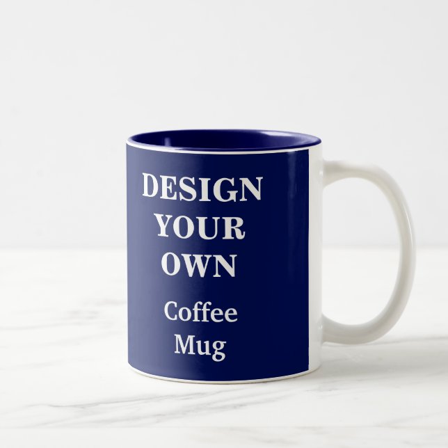 Concevez votre propre Mug - Bleu (Droit)