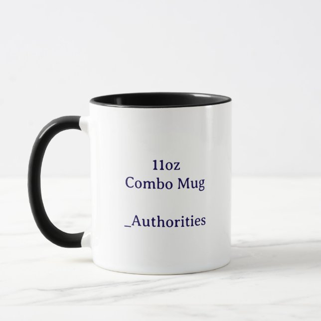 Concevez votre propre mug combiné de 11oz (Gauche)
