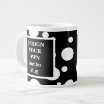 Concevez votre propre Mug Jumbo - Zones Noires et