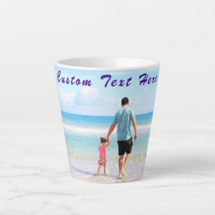 Concevez Votre Propre Mug Latte Photo Texte Person