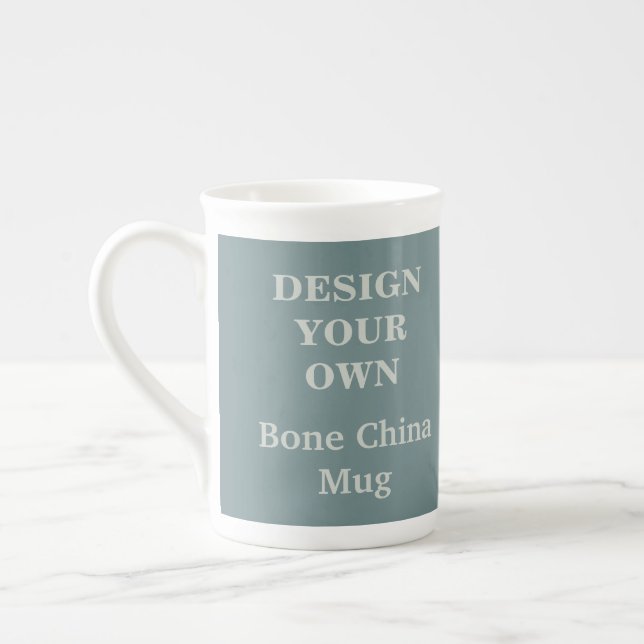 Concevez votre propre os Chine Mug - Turquoise (Gauche)