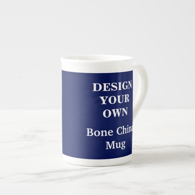 Concevez votre propre os chinois Mug - Bleu (Devant droit)