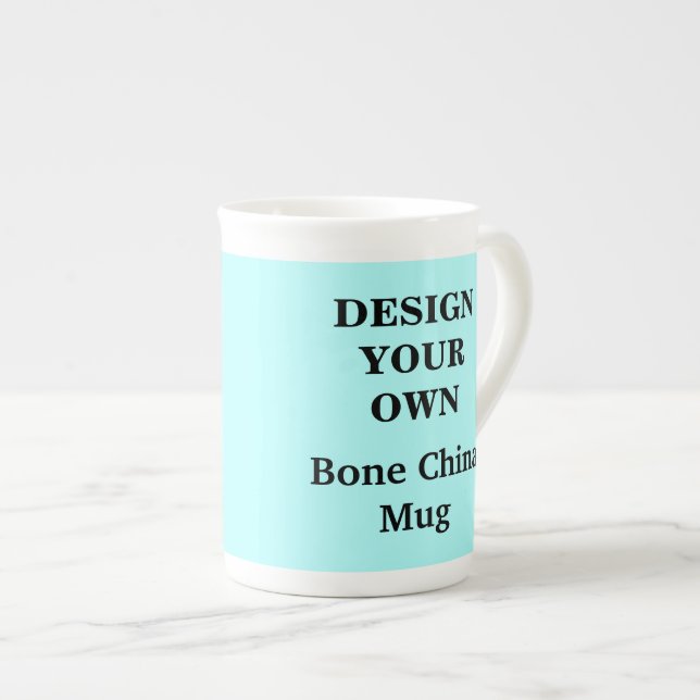 Concevez votre propre os chinois Mug - Bleu clair (Devant droit)