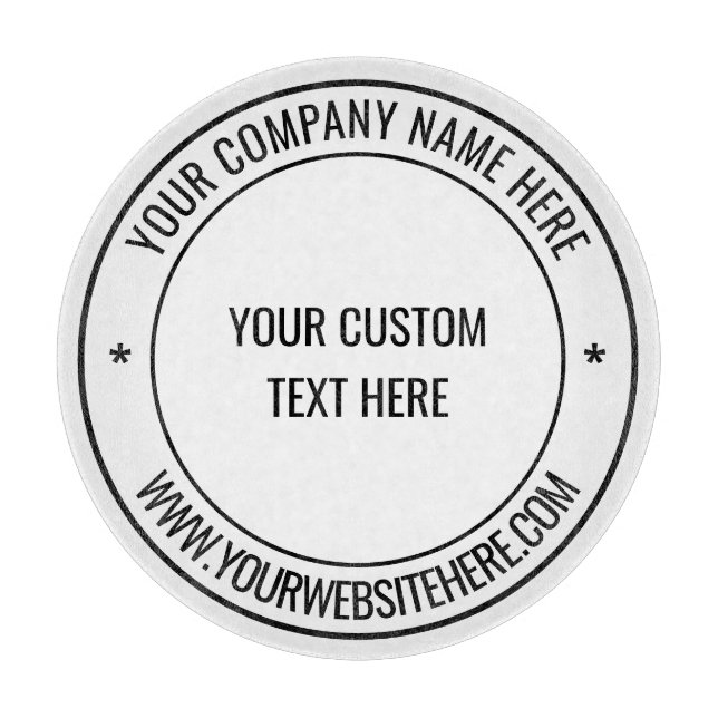 Concevez Votre Propre Planche à Découper avec Text (Devant)