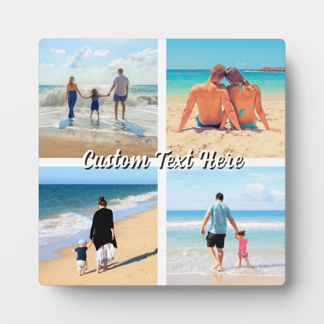 Concevez Votre Propre Plaque de Collage Photo Text (Devant)