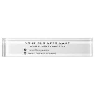 Concevez votre propre plaque de nom de bureau d'af