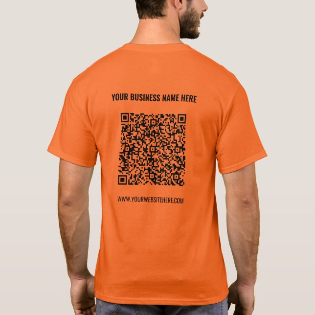 Concevez votre propre QR Code et votre T-shirt pro (Dos)
