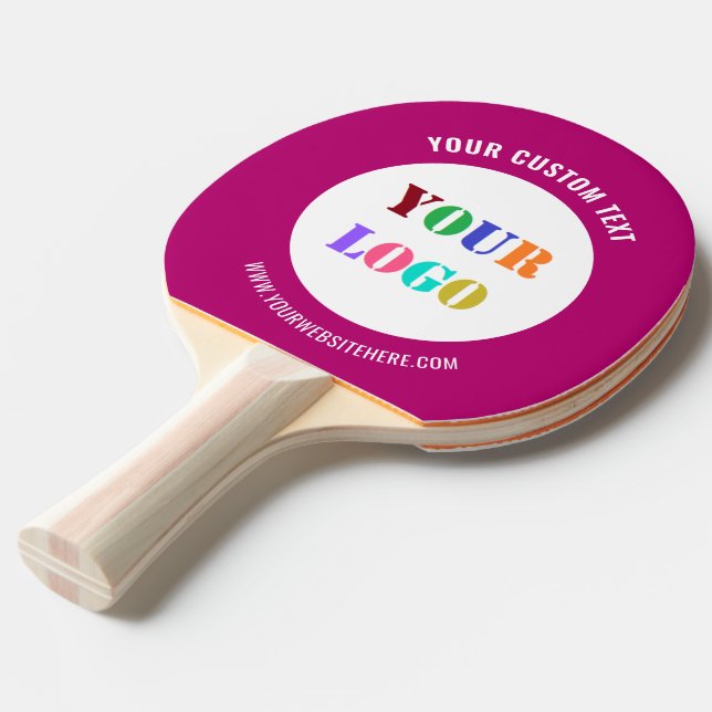 Concevez Votre Propre Raquette de Ping Pong Marqué (Devant Angle)