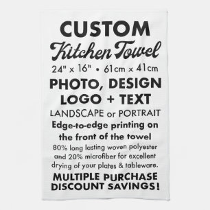 Concevez votre propre serviette de cuisine personn