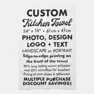 Concevez votre propre serviette de cuisine personn