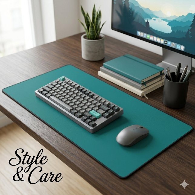 Concevez Votre Propre Turquoise (Design Your Own Teal Desk Mat)