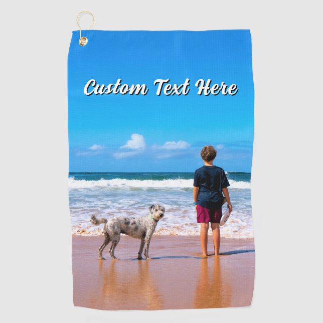 Concevez Votre Serviette de Golf Photo d'Animal de (Devant)