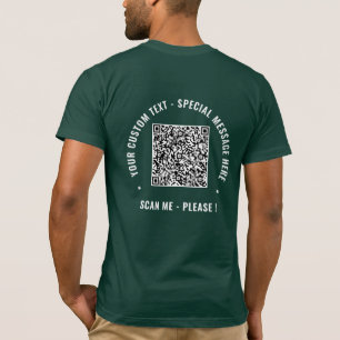 Concevez Votre T-Shirt avec Code QR Texte Personna
