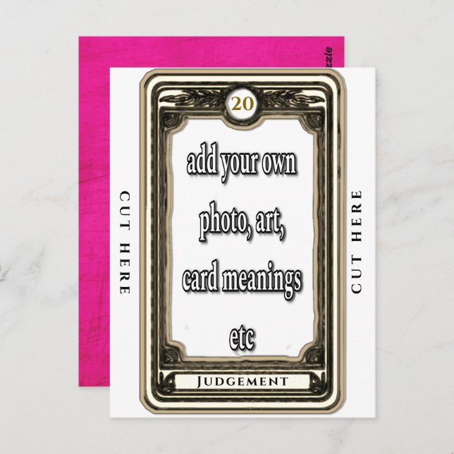 Concevoir la carte de tarot du Jugement (Devant / Derrière)