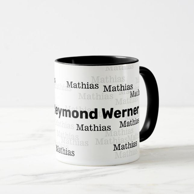 concevoir une jolie tasse avec votre propre nom de (Devant droit)