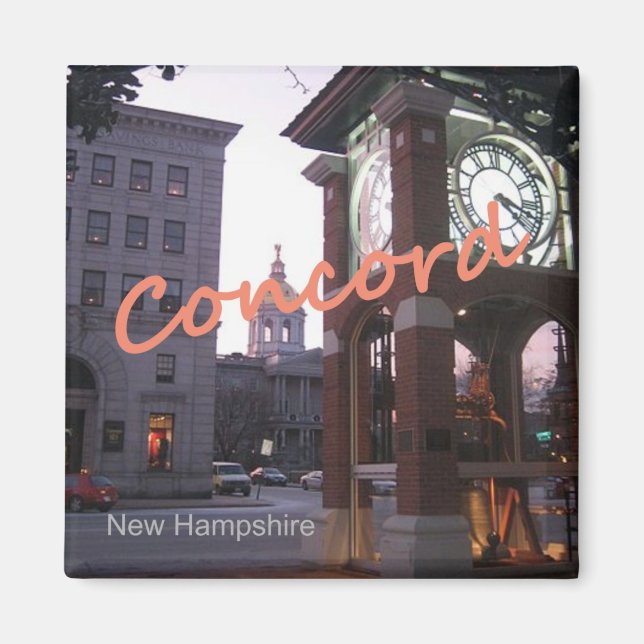 Concord New Hampshire Photo Souvenir Magnets (Devant)