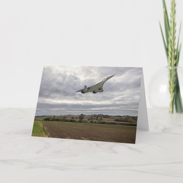 Concorde - Carte de voeux à course haute vitesse (Devant)