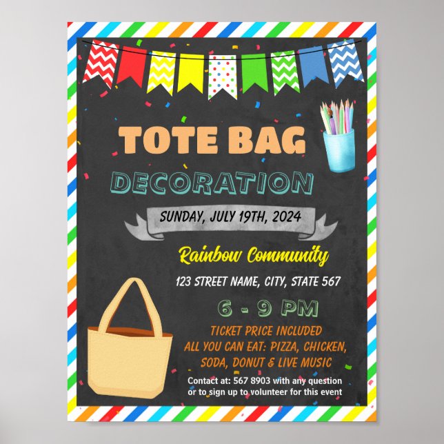 Concours de décoration fourre-tout flyer scolaire  (Devant)