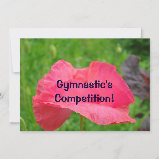 Concours de Gymnastique ! Invitations Annonces (Devant)