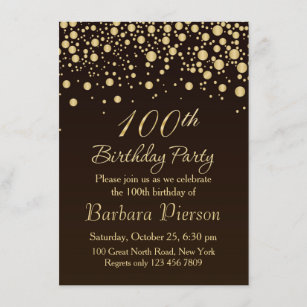 Invitations Faire Part Cartes Anniversaire Centenaire Zazzle Fr