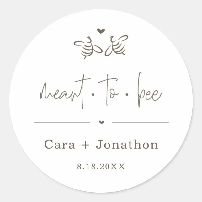 Conçu pour Bee Honey Jar Favoriser / Sticker pour  (Devant)