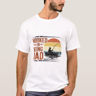 Conçu pour être papa T-shirt vintage pêche Design_