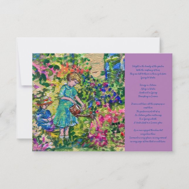 Condoléances carte de remerciements de compassion (Devant)