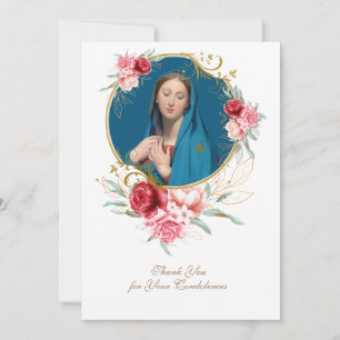 Condolence Sympathie Merci Catholique Marie