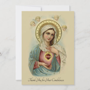 Condolence Sympathie Merci Catholique Marie