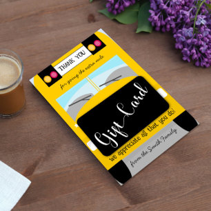 Conducteur de bus merci titulaire de carte cadeau