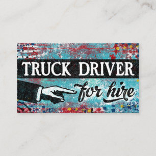 Conducteur De Camion Pour Location Cartes de visit