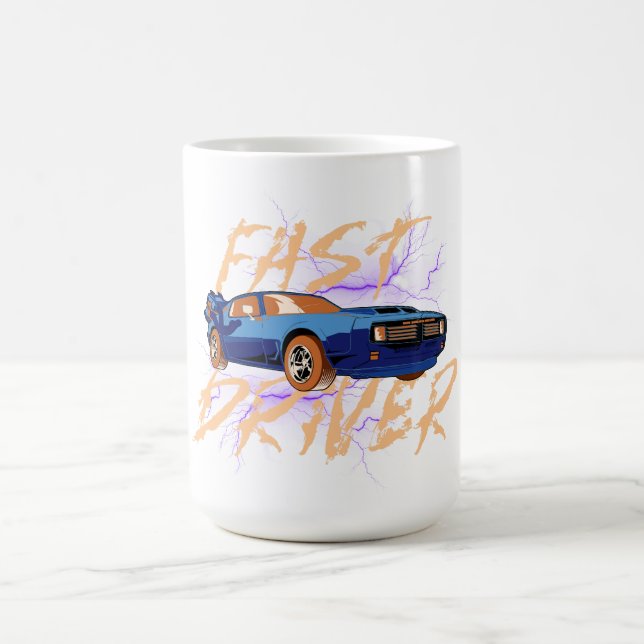 CONDUCTEUR RAPIDE - TASSE À CAFE bleue (Centre)