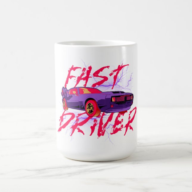 CONDUCTEUR RAPIDE - tasse à café violette (Centre)