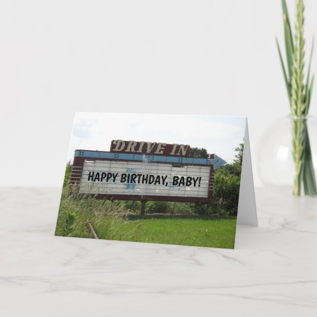 CONDUIRE DANS LES CARTES D'ANNIVERSAIRE DU FILM (Devant)