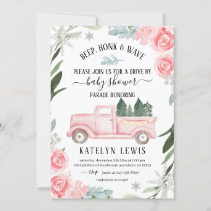 Conduire par Baby shower d'hiver Invitation avec C