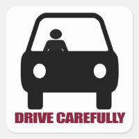 Conduire prudemment les autocollants
