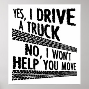 Conduire un Camion Affiche Drôle